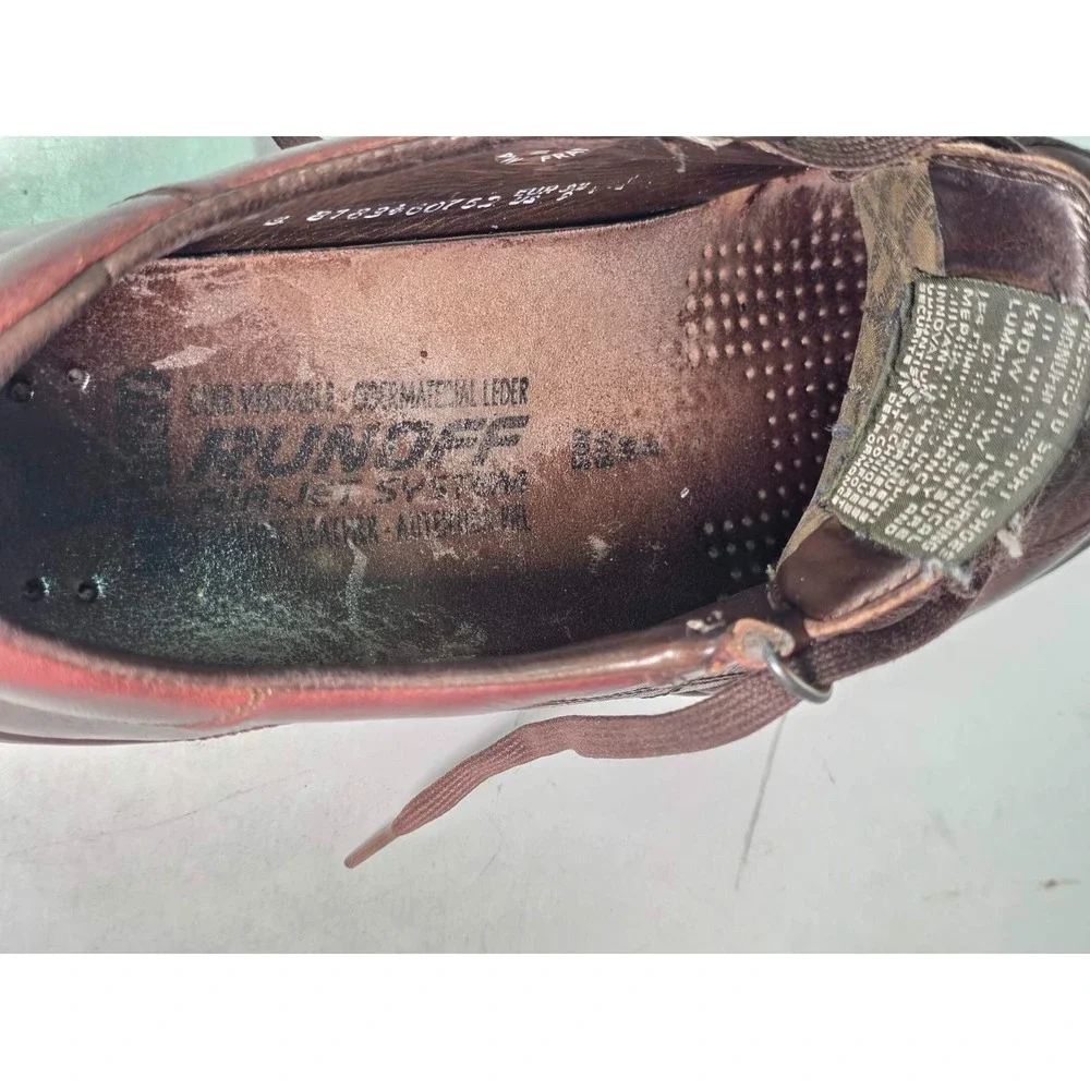Mephisto Match Run Off Air Jet Men's Sneakers Size 9 Brown Leather‎ Shoes France